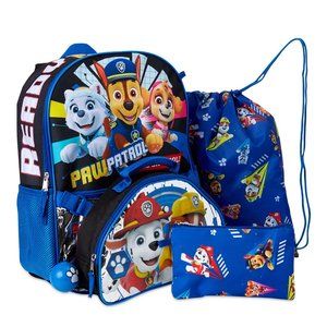 Paw Patrol Rescue Action Pack 5 Piece w/Adjustable Shoulder Strap Backpack Set